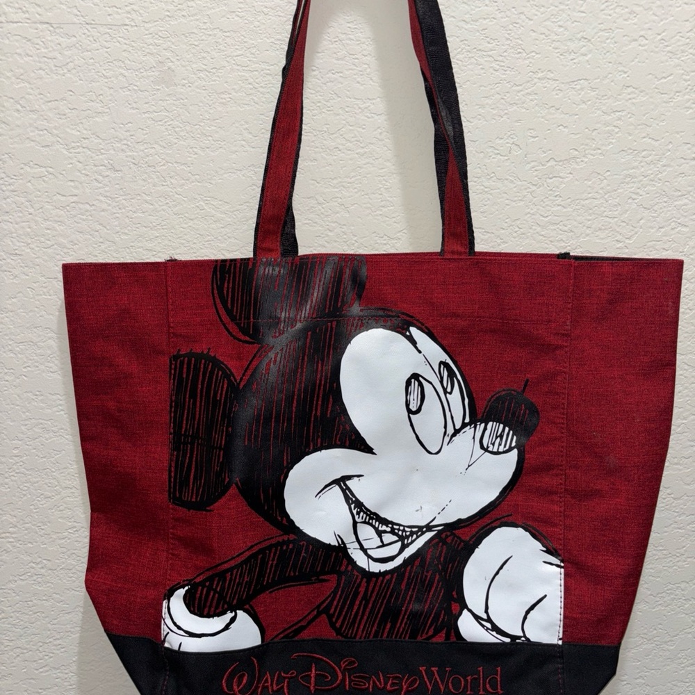 Disney Walt Disney World Red and Black Tote